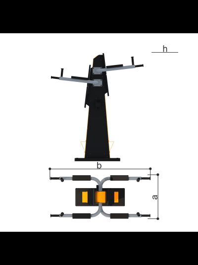 Уличный тренажер «Брусья» Romana 207.33.10