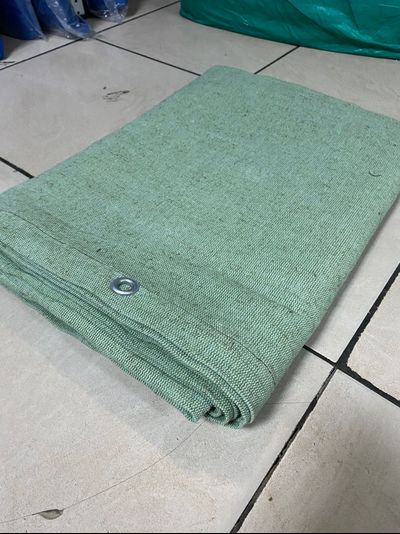 Брезентовый полог огнеупорный (ОП) 4х6м  400г/м2 (Россия)