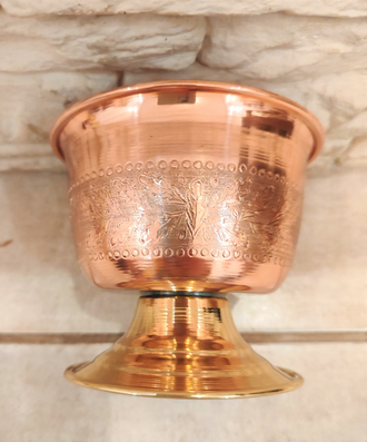 Медная креманка на латунной подставке. Россия All-coper.ru  арт.110