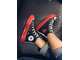 Кеды Converse PLAY Comme des Garcons черные высокие с красной подошвой на ногах