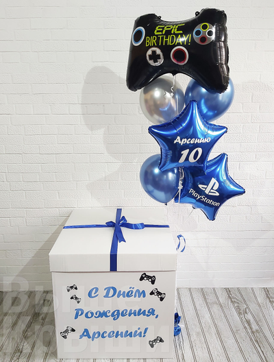 Коробка с шарами "Любимая игра" (7 шариков)