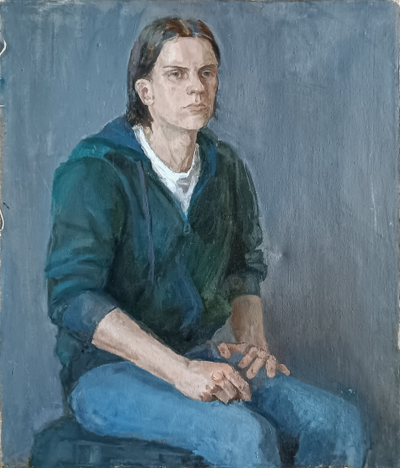 "Мужской портрет" холст масло Королёва Анна 2000-е годы