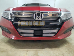 Защита радиатора Honda Accord X 2019- chrome низ (4 части)