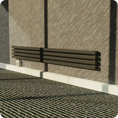 Плинтус для труб отопления ПВХ Smartprofile Aqua 37 для труб до 25мм.