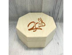 Шкатулка с гравировкой год Кролика №1