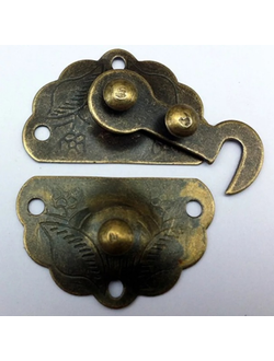 Замок для шкатулок,  бронза 35*50мм