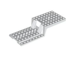 Vehicle, Trailer Base 6 x 16 x 2 2/3 with 8 Holes, White (64954 / 6427527)