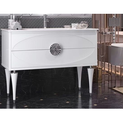 Тумба с раковиной Opadiris Ибица 120, напольная белый/хром