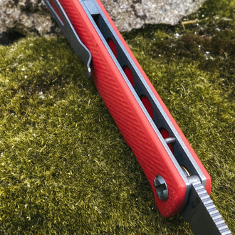 Складной нож Авиационный Single(сталь К110, красный G10)