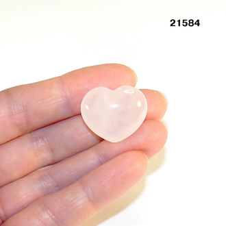 Розовый кварц натуральный (сердце) арт.21584: 6,5г - 19*23*11мм