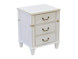 Комоды, тумбы, банкетки Тумба В 117Н (Белый ясень/Золото)