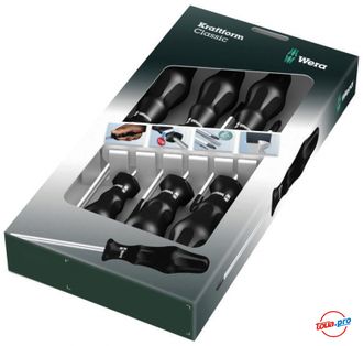 Набор отверток WERA Kraftform Classic 1734/55/6, WE-031281