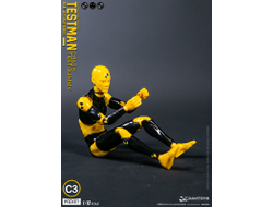 Желтый манекен для краш-тестов - Коллекционная фигурка 1/12 SCALE Action Figure Testman C3 (DPS10) - DAMTOYS