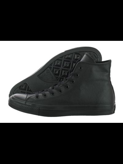 Кеды Converse All Star черные монохромные высокие кожаные