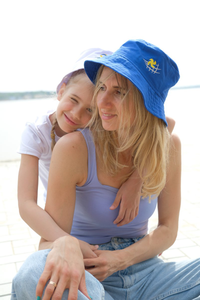 Панама взрослая синяя (мяч классический/пляжный)