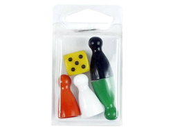 Набор фишки и кубик (малый), цвета в асс-те