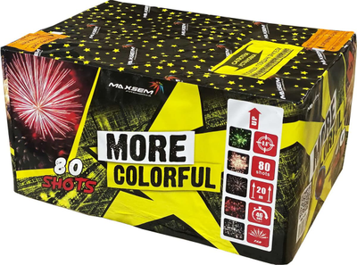 Батарея салютов MORE COLORFUL (0,8" / 80 залпов)