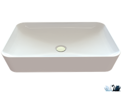 Раковина Creavit Ultra UL060.G0000, накладная, матовая поверхность, белого цвета в магазине Marysя