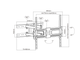 Настенный кронштейн iTECHmount PTRB44L с выносом, функцией наклона и поворота