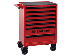 Тележка инструментальная, 7 выдвижных ящиков, "CLASSIС" KING TONY 87434-7U