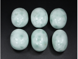 Волластонит синтетический ("ангелит зеленый"), галтовка в ассортименте (27-30 мм, 20-22 г) №26299