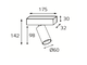 Светильник ABRIS ITALLINE DANNY E1 white + Ring Danny