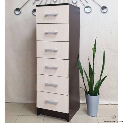 Гармония КМ 602 Комод 6 ящиков Венге/Белфорт