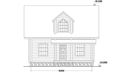 Дом из бревна ДБ-21, площадь 150 м2