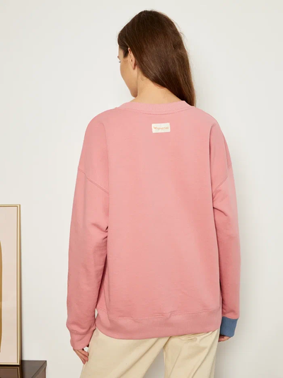 ЖЕНСКИЙ СВИТШОТ РОЗОВЫЙ "ЦВЕТОЧНЫЕ КЕДЫ"