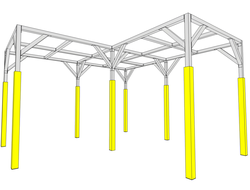 Каркас для Верёвочных ульев 4х4х3 м.