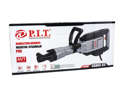 Отбойный молоток P.I.T. GSH65-C3 МАСТЕР HEX30 электрический (2000Вт, 65Дж, 2000 уд/мин)