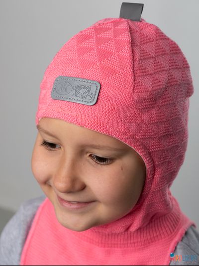 Шапка-шлем "Саша" 20201-02, цвет розовый, р. 50-52