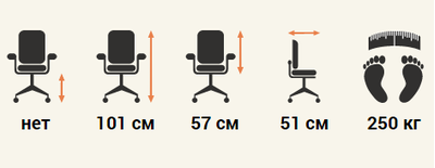 Кресло Batisto ST C2018 Чёрный (3A MND9901) натуральная кожа
