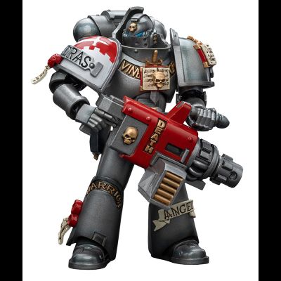 Серый рыцарь ударного отделения (Warhammer 40k) - КОЛЛЕКЦИОННАЯ ФИГУРКА 1/18 Strike Squad Grey Knight with Psycannon (JT9015) - JOYTOY