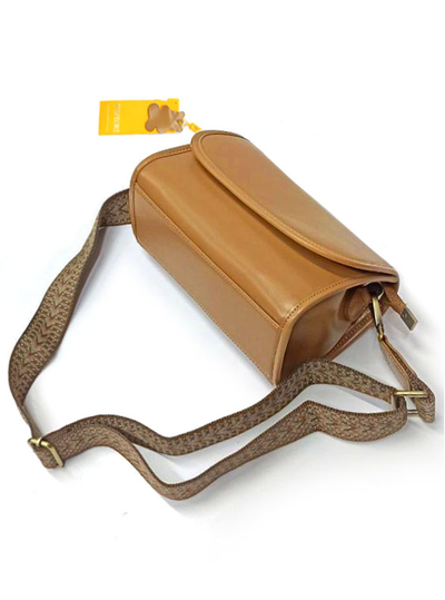 (АРТИКУЛ: 10025/52) СУМКА ЖЕНСКАЯ, НЕБОЛЬШАЯ, НАТУРАЛЬНАЯ ГЛАДКАЯ КОЖА, РЫЖАЯ, С ДВУМЯ ПЛЕЧЕВЫМИ РЕМНЯМИ