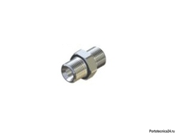 Переходник штуцер 1/2"; штуцер 1/2" нерж. 600 бар