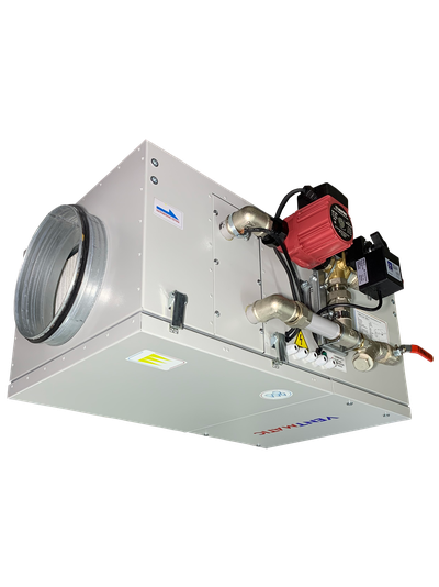 КОМПАКТНАЯ ПРИТОЧНАЯ УСТАНОВКА 1000 м3/ч ВОДЯНОЙ НАГРЕВ, 1 фаза 230В (модель VMPU-W-1000-1)