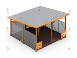 1360.2.1 Теневой навес «Джунгли» оранжевый