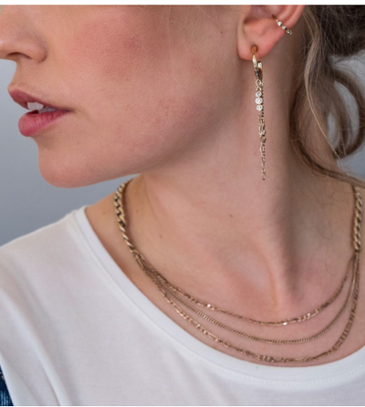 Колье "Цепная реакция" цвет золото A&C (Норвегия)