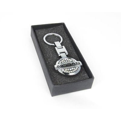 БРЕЛОК НА КЛЮЧИ С ЛОГОТИПОМ АВТО И СТРАЗАМИ