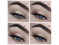 Сияющие жидкие тени для век Metal hype