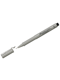 Ручка капиллярная Faber-Castell "Ecco Pigment" черная, 0,4мм