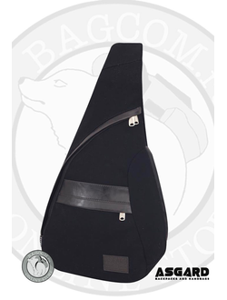 Рюкзак слинг Asgard Р-5571 Черный вид спереди