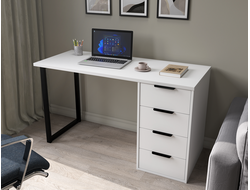 Стол С-402 белый структурный/меренга