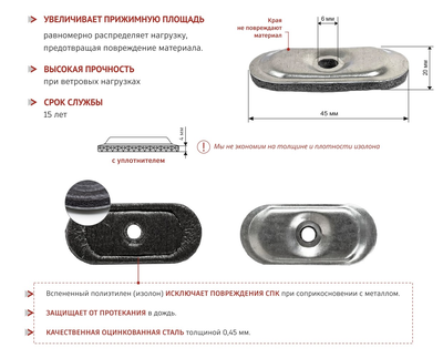 ШАЙБА ТОРЦЕВАЯ С УПЛОТНИТЕЛЕМ