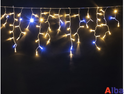 Бахрома 4.9*0.5 м "r ЭКСТРА БЕЛЫЙ ТЕПЛЫЙ, мерцание IP54