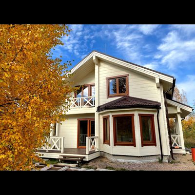 &quot;Семейный Очаг&quot;: Просторный Дом из Клееного Бруса с Сауной 145 м²