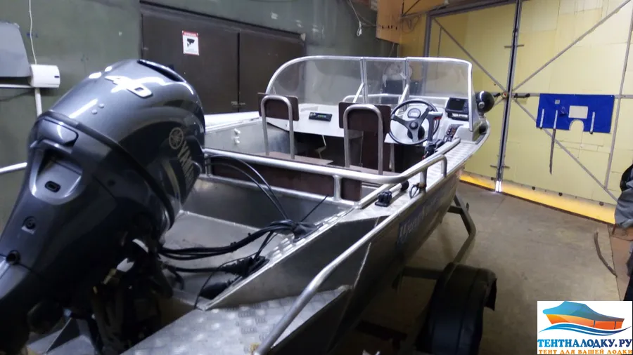 Тент на лодку WYATBOAT 430 MDC (кренолины)