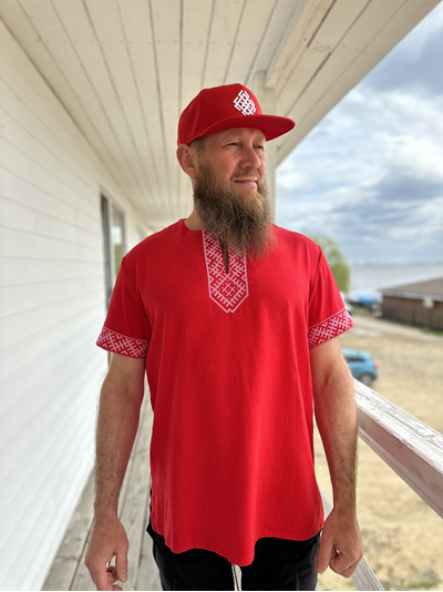 Рубаха с коротким рукавом «Лестница в небо»