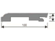 Плинтус напольный из МДФ №1704 16х100х2750 мм цвет Серена Белый 1 шт.